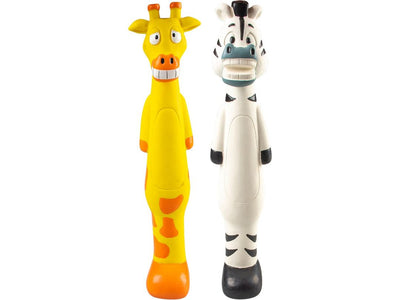 Latex zebra/giraffe stick 6x7x30,5cm mixed colors