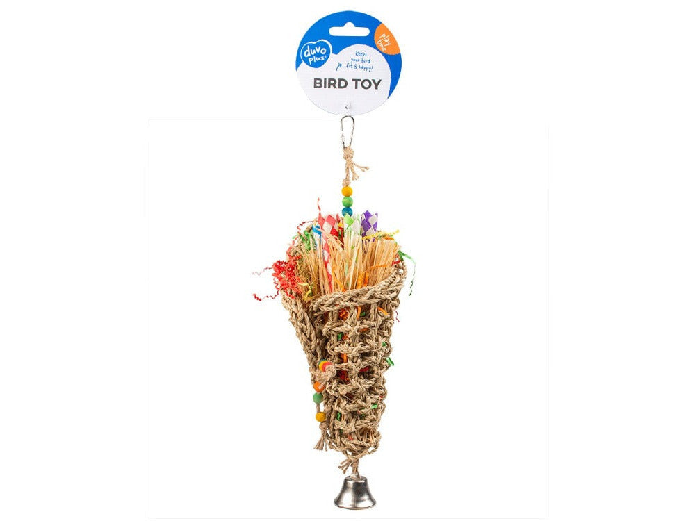 Seagrass shredder tube with bell 44x14,5x11CM Multicolour