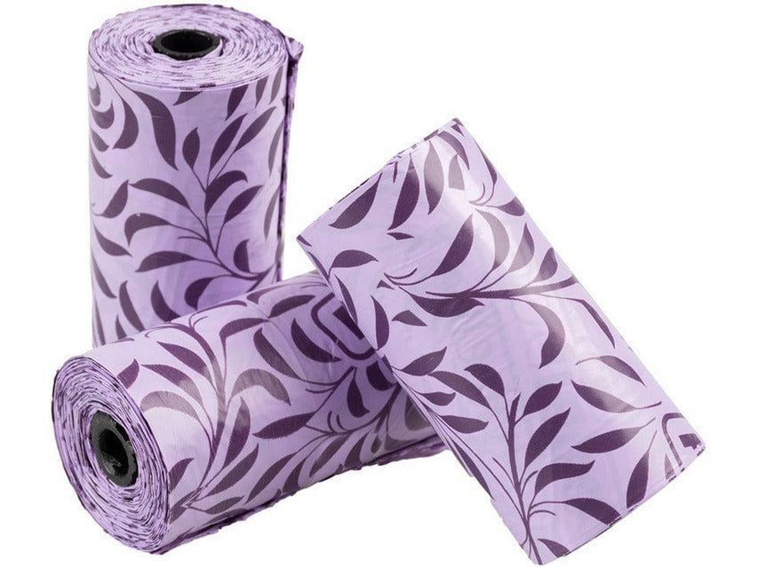 Poo Bags Spice Lavender 8X15St - 32X19Cm Purple