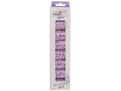 Poo Bags Spice Lavender 8X15St - 32X19Cm Purple