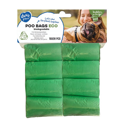 Poo bags ECO biodegradable 8x20st green