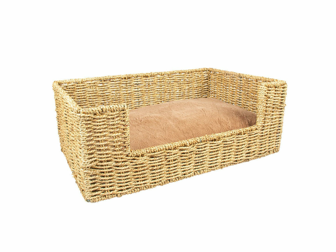 Laguna seagrass basket step-in & cushion S - 46x30x20cm