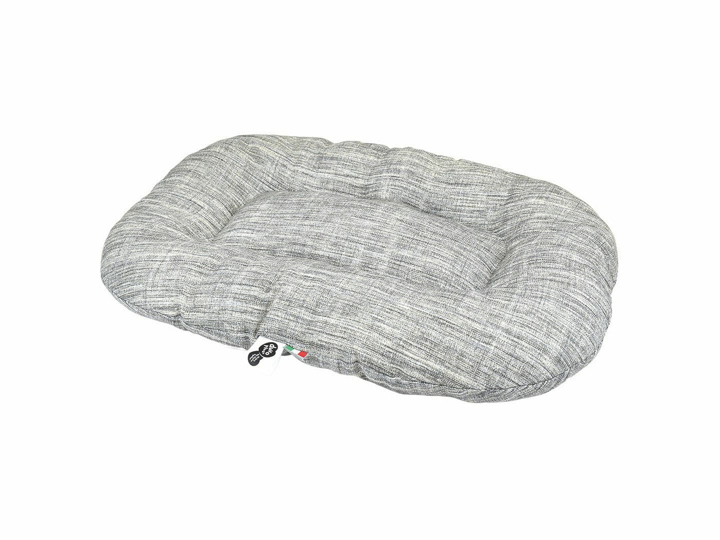 Oval cushion sewn Cliff 50x35x6,5cm grey