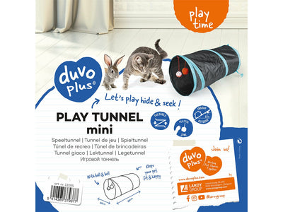 Play tunnel mini 50x25cm blue/black