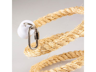 Spiral Rope In Sisal With Bell  Beige