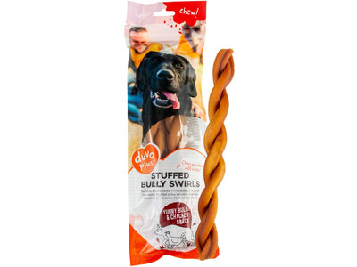 Chew! Stuffed Bully Swirls 25,4Cm - 2Pcs - 214G Brown