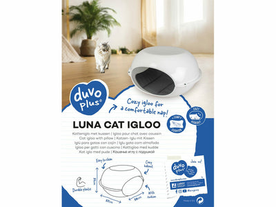 Luna Cat Igloo in white