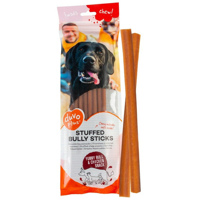 Stuffed chew snacks with bull's pizzle &amp; chicken