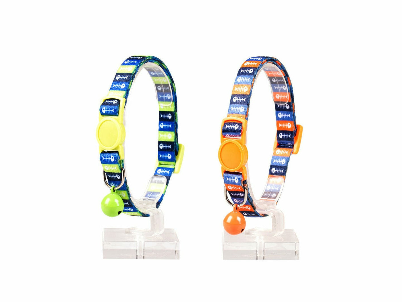 Cat Collar Fish Bones Nylon - Mixed Colors 20-30cm / 10mm