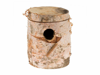 LOG NEST BOX BUDGIE 19x10x3.8cm