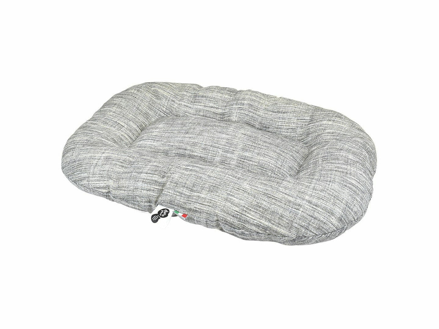 Oval Cushion Sewn Cliff 50x35x6.5cm Grey