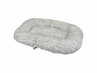 Oval Cushion Sewn Cliff 50x35x6.5cm Grey