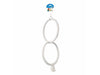 Parrot Toy with 2 Rings 50cm White