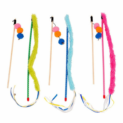 Playing Rod Set Plush Tail &amp; Balls Mix