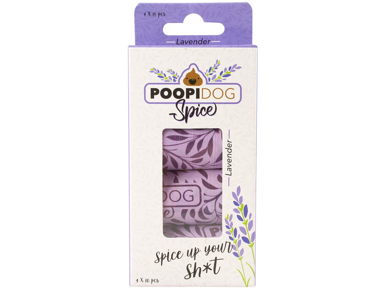 Poo Bags Spice Lavender (4x15 Bags)