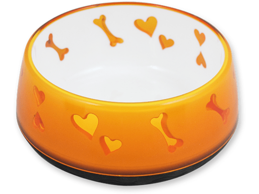 AFP Lifestyle-Dog Love Bowl - برتقالي 