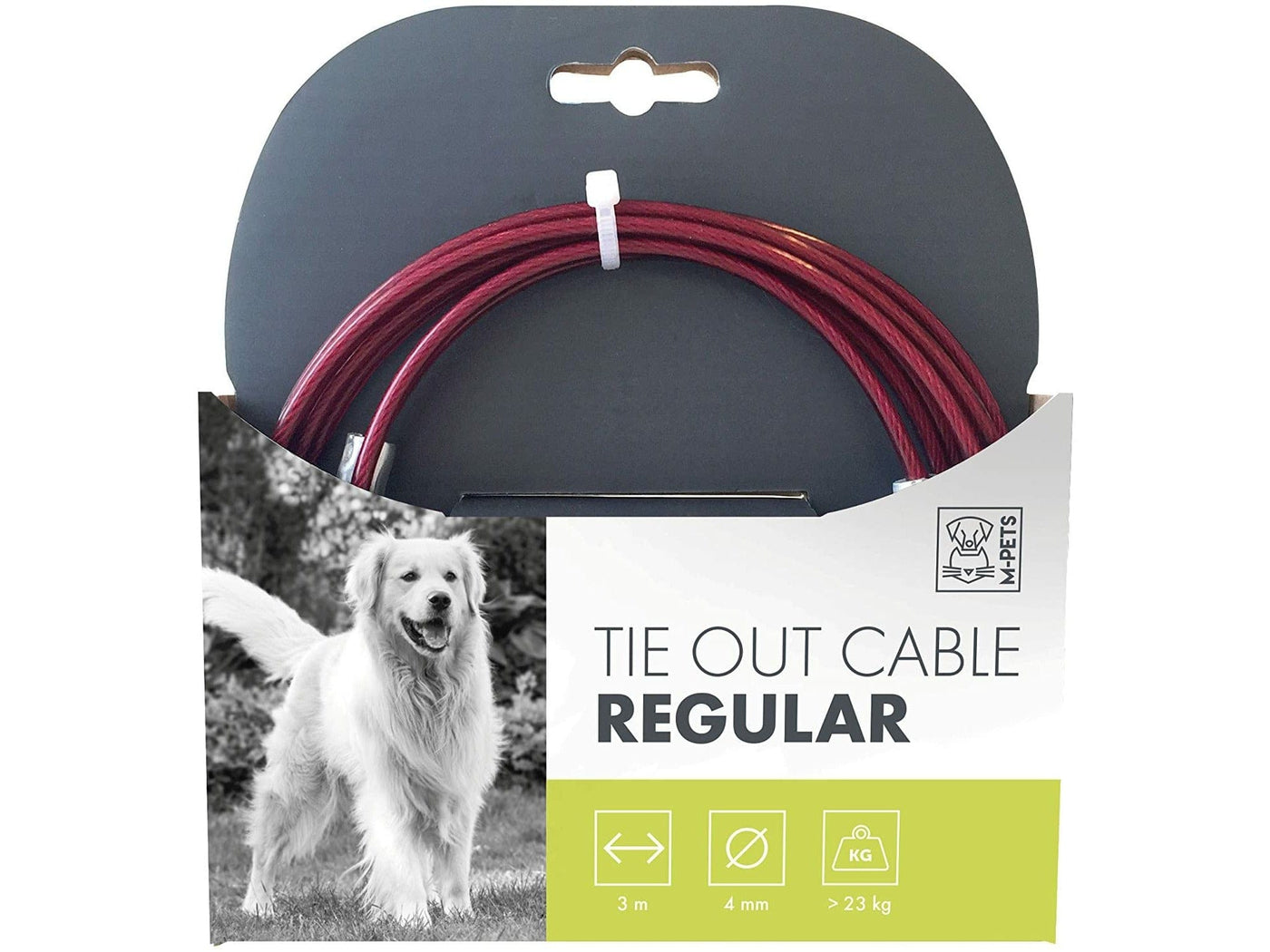 TIE OUT CABLE REGULAR - 920LB-3M RED