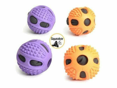 Rubber Dog Ball 100Mm  With Rope - L