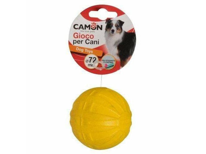 Dog Toy - Eva Ball With Rope - Orange - 70Mm