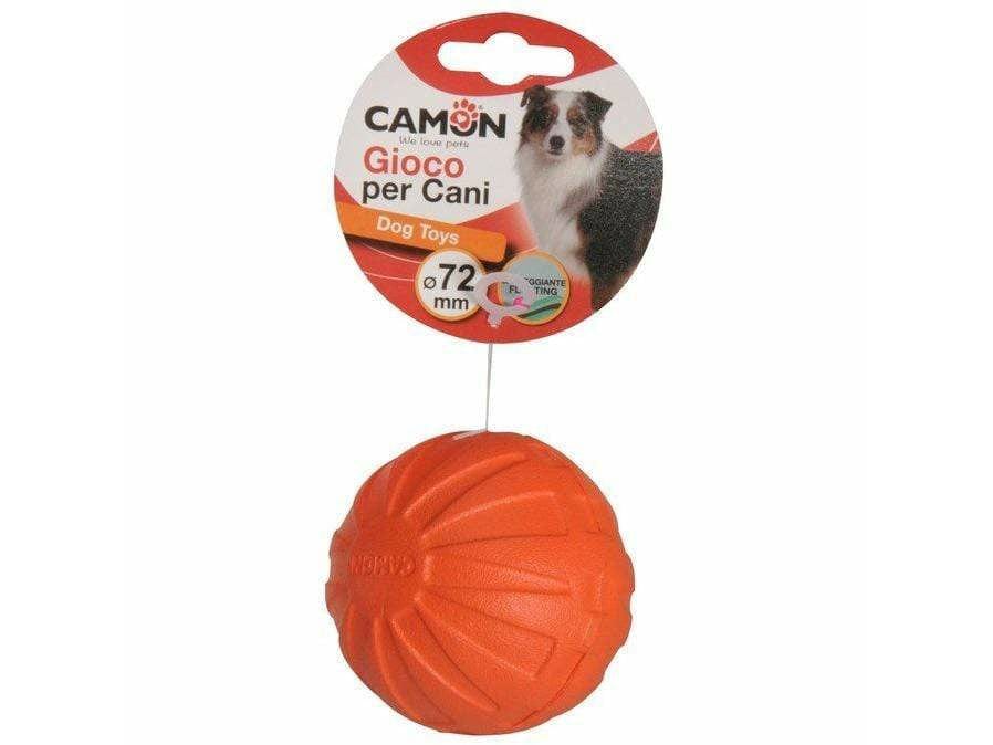 Dog Toy - Eva Ball - Orange - 72Mm
