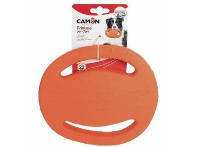 Dog toy - EVA frisbee with handles - orange -  220mm