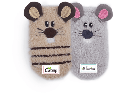AFP (All For Paws) Cat Socks - Mouse Sock - 2 Pack