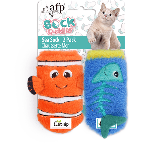 AFP (All For Paws) Cat Socks - Sea Sock - 2 Pack
