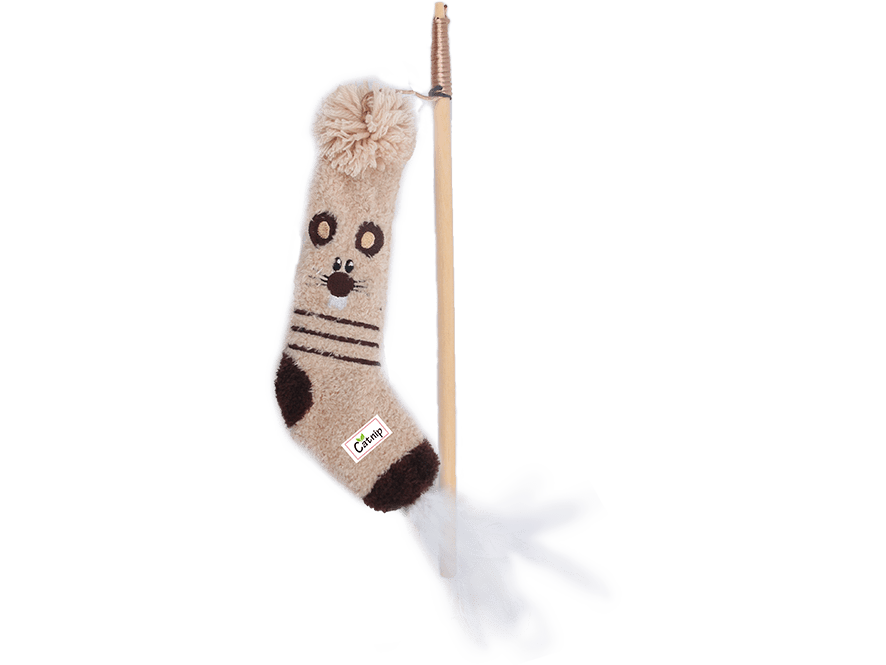 AFP (All For Paws) Cat Socks - Sock Wand Mouse