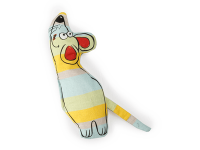 AFP (All For Paws) Catoon - Kicker Curious Mouse - Blue