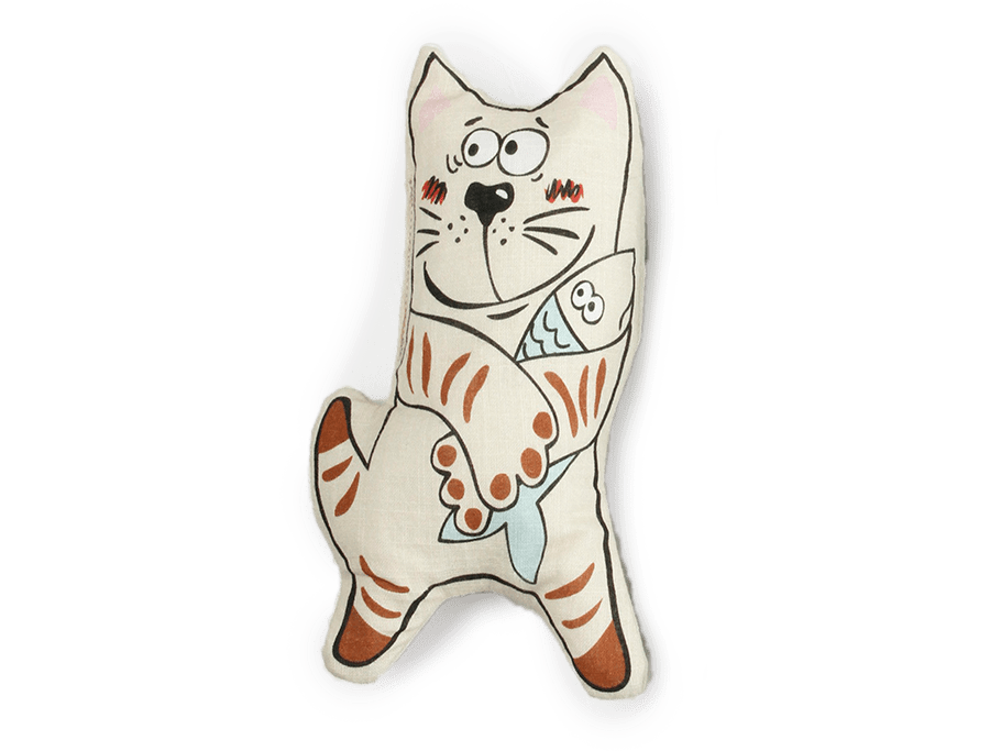 AFP (All For Paws) Catoon - Kicker Sneaky Cat - Beige