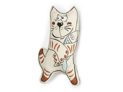 AFP (All For Paws) Catoon - Kicker Sneaky Cat - Beige