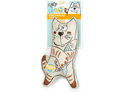 AFP (All For Paws) Catoon - Kicker Sneaky Cat - Beige
