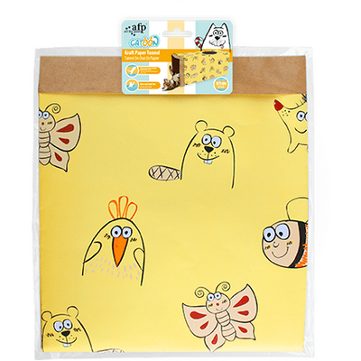 AFP (All For Paws) Catoon - Kraft Paper Tunnel (Yellow)