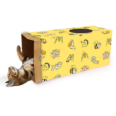 AFP (All For Paws) Catoon - Kraft Paper Tunnel (Yellow)