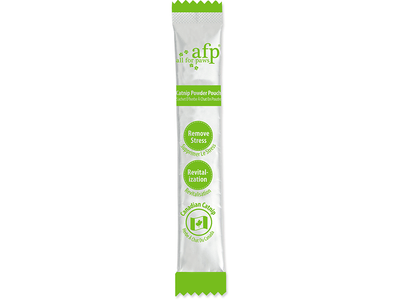 AFP(All For Paws) Green Rush - Catnip Powder Pouch with Toy