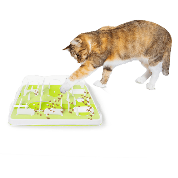 AFP Interactives-Puzzle Cat Feeder – Pets Qatar