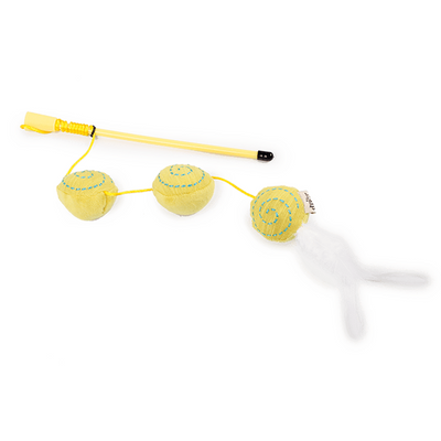 AFP(All For Paws) Kitty-Wand Ball (Yellow)