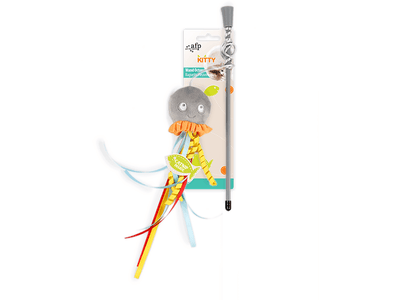 AFP(All For Paws) Kitty-Wand Octopus - Grey