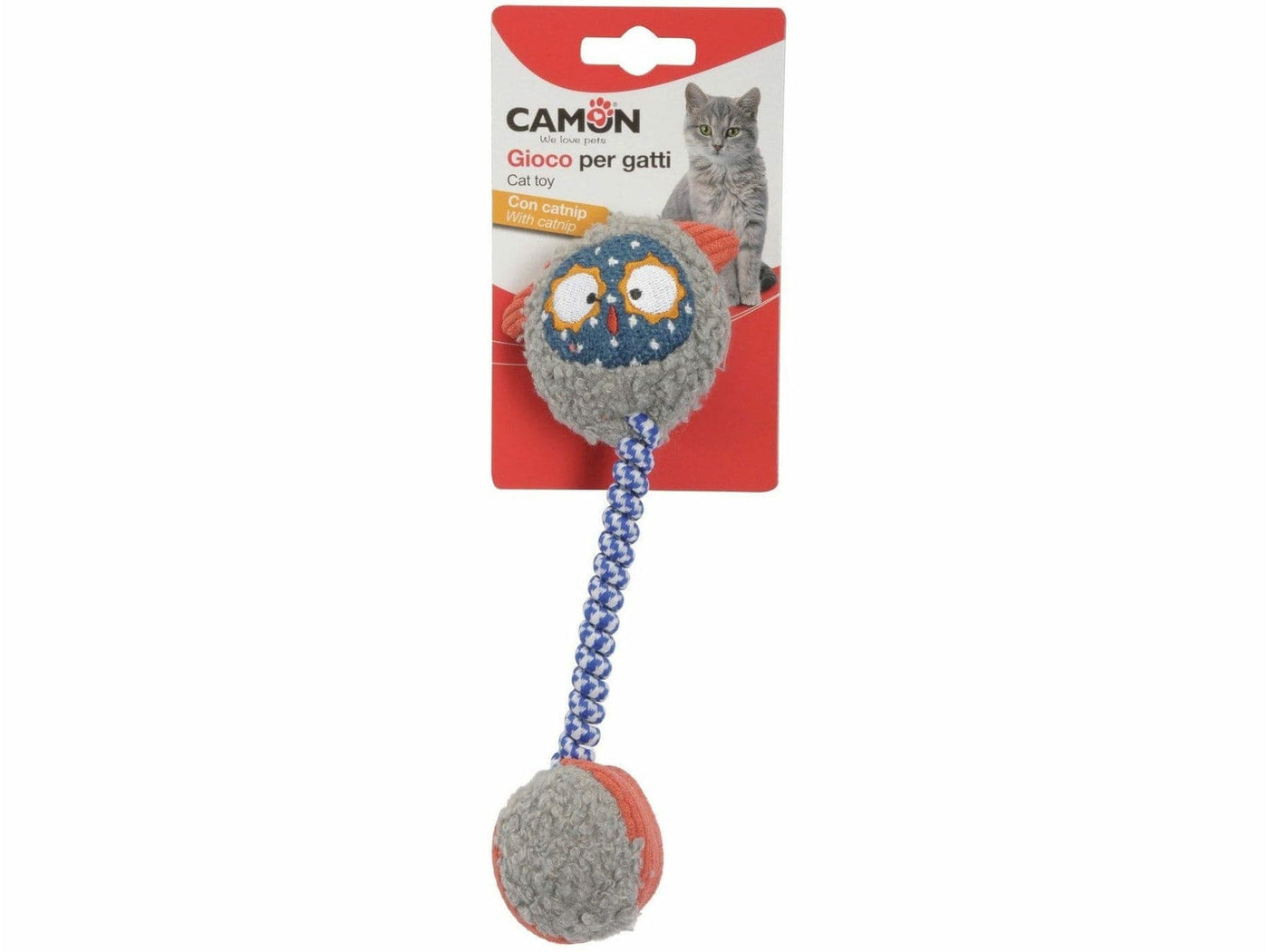 Cat Toy - Cat with Spring and Catnip (Pons)