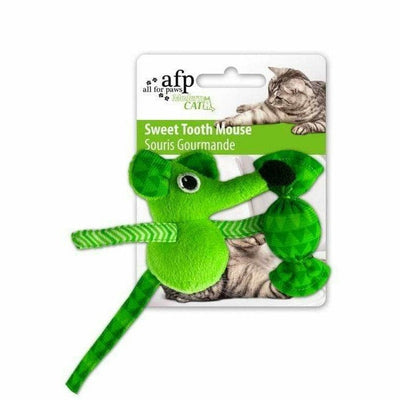All For Paws (AFP)-Green Sweet Tooth Mouse Cat Toy