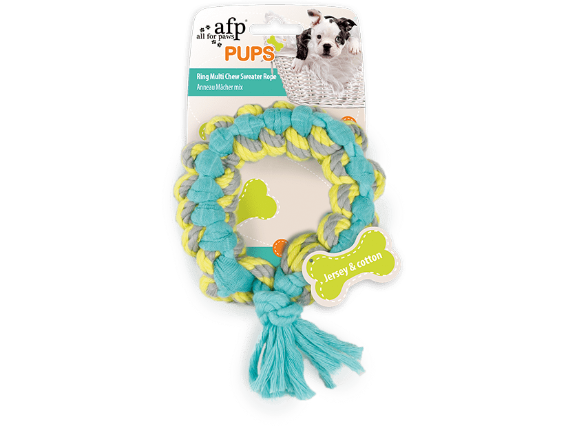 All For Paws (AFP)-Ring Multi Chew Sweater Rope