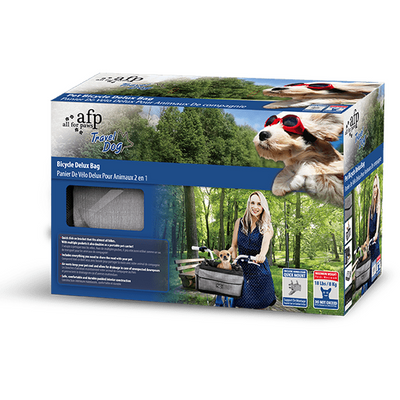 All For Paws (AFP) - Travel Dog Bicycle Deluxe Bag with Holder