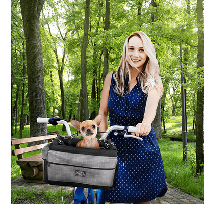 All For Paws (AFP) - Travel Dog Bicycle Deluxe Bag with Holder