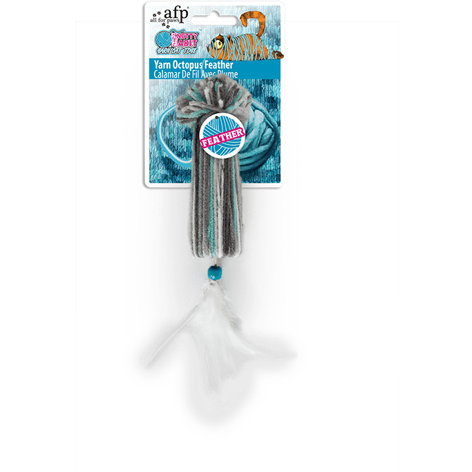 All For Paws (AFP) Knotty Habit - Yarn Octopus Feather