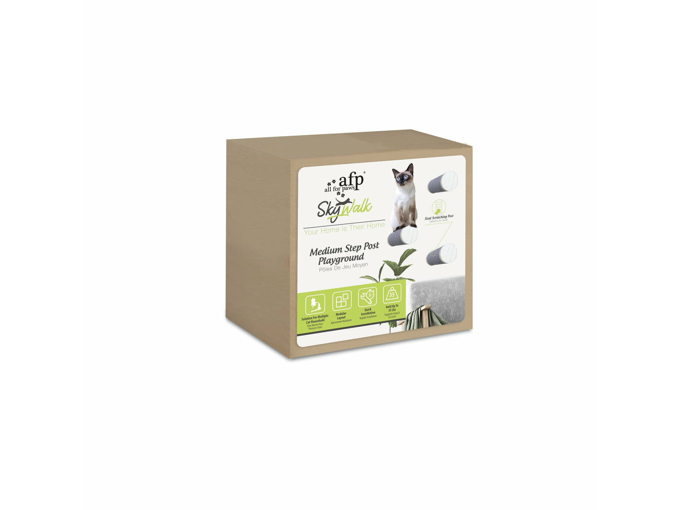 All For Paws (AFP) Skywalk - Medium Step Post Playground - 3 Pack