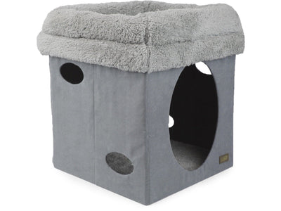 All For Paws (AFS)-Lambswool 2 in 1 Cat Castle