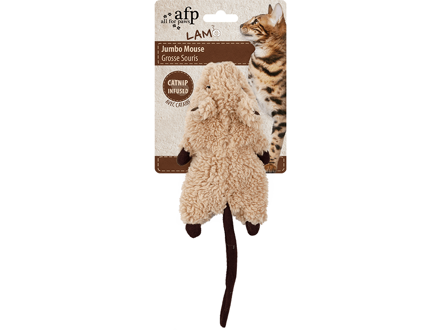 All for Paws (AFP) Lambswool - Jumbo Crinkle Catnip Rodent