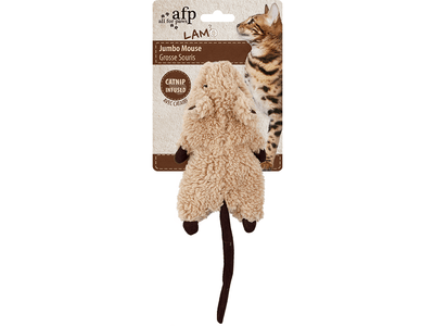 All for Paws (AFP) Lambswool - Jumbo Crinkle Catnip Rodent