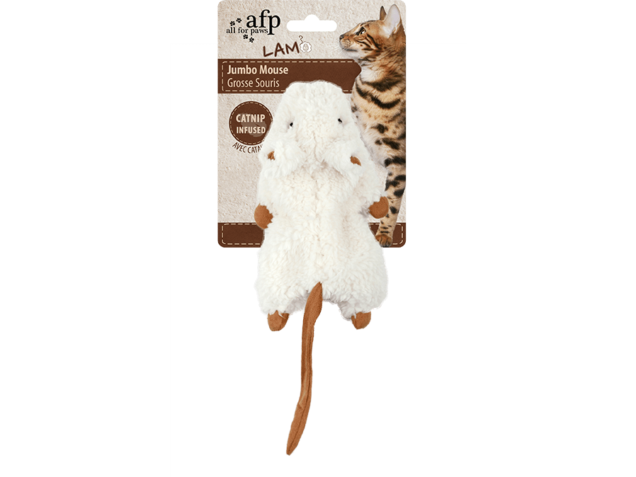 All for Paws (AFP) Lambswool - Jumbo Crinkle Catnip Rodent