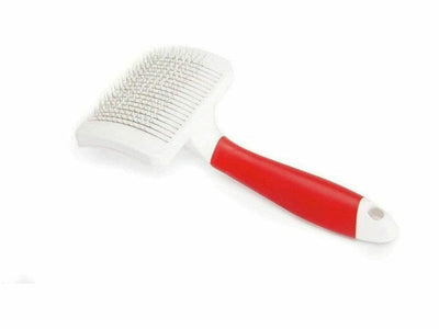 Slicker brush - EasyToClean- with stainless steel  plastic coated pins  (86x57mm)  SM
